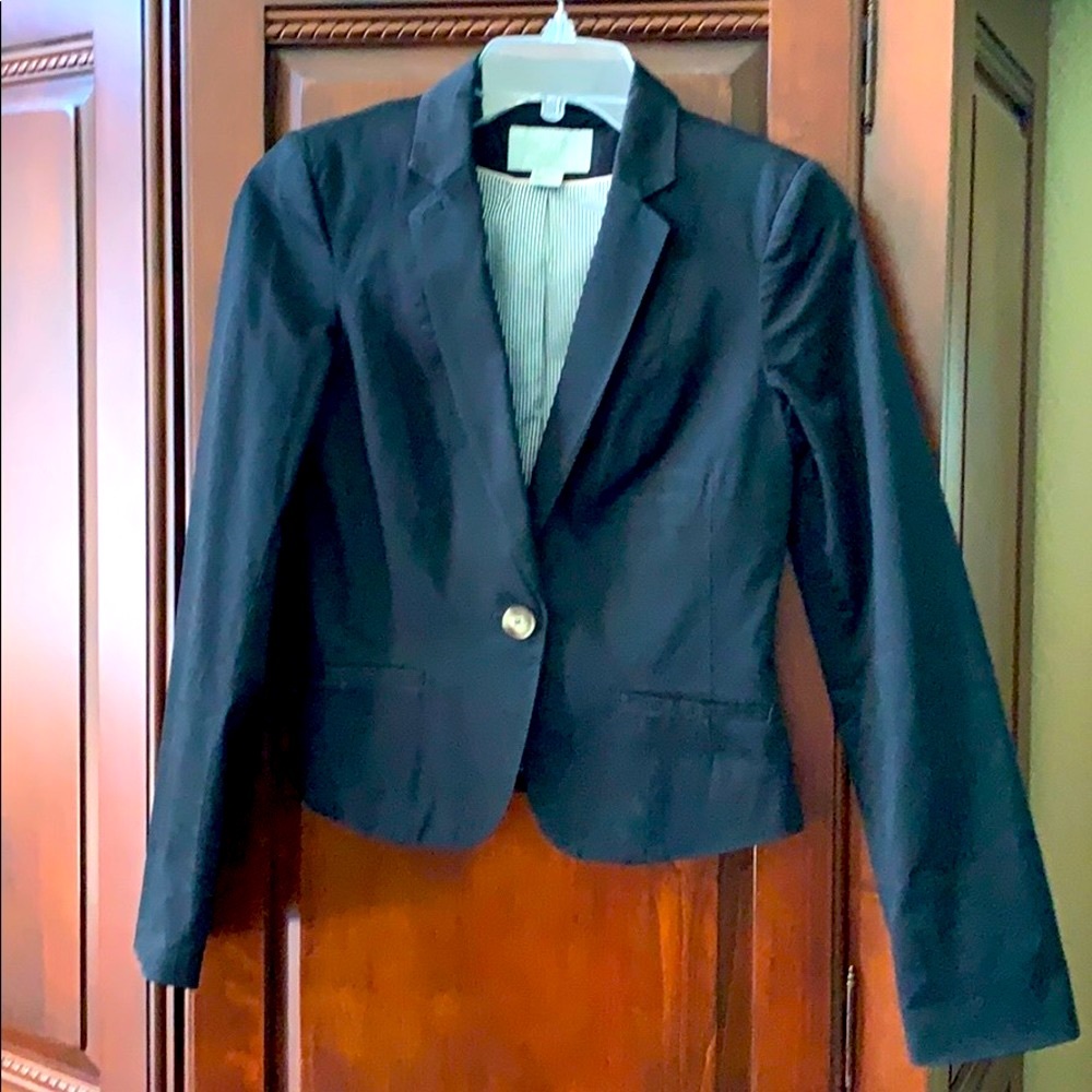 Cotton blend blazer